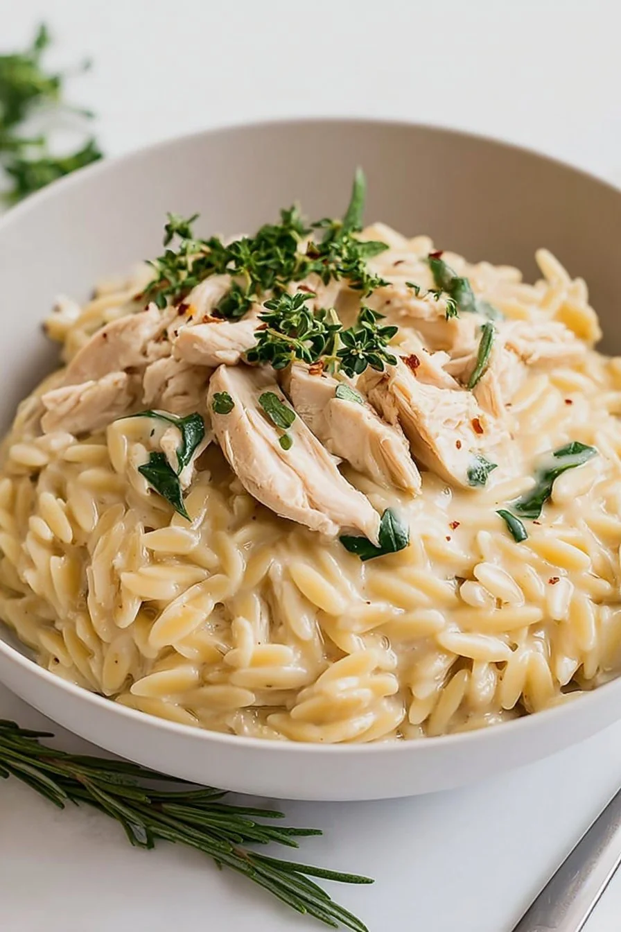 Creamy Chicken Orzo Recipe – The Best One-Pot Meal – mommyplates