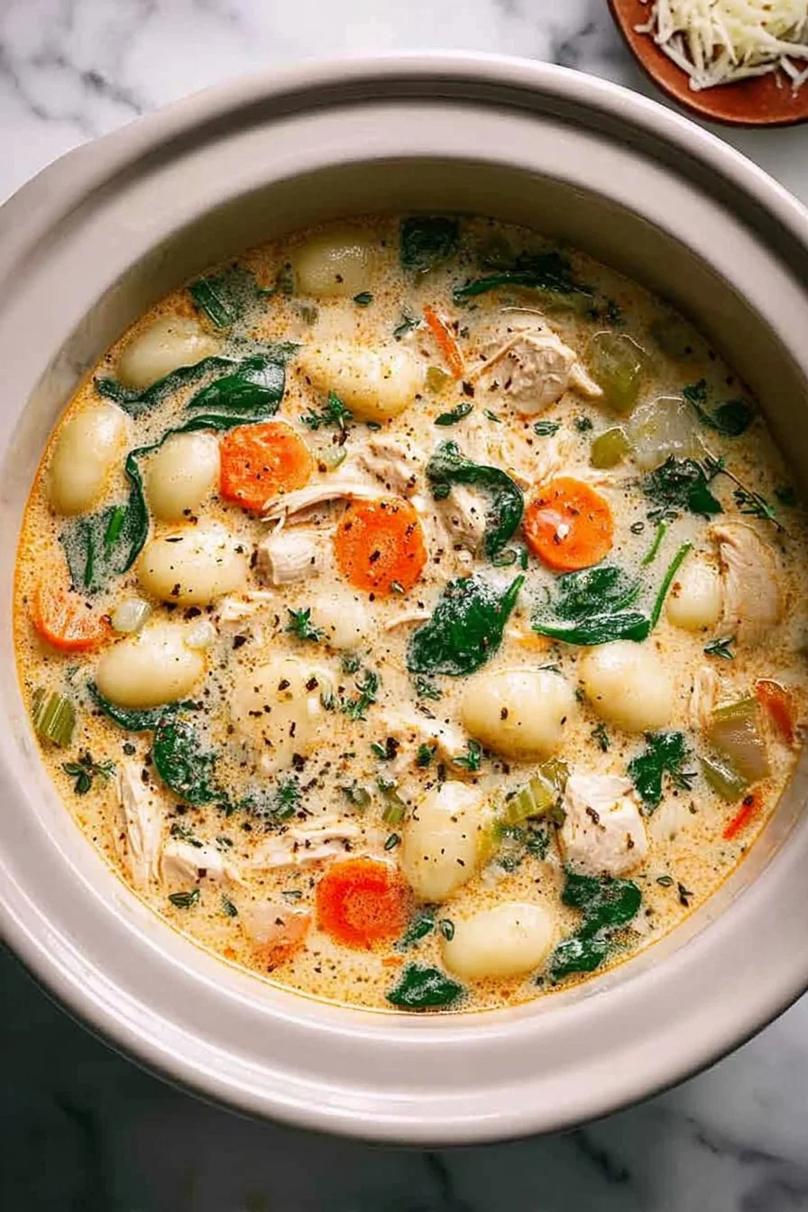 Crockpot Chicken Gnocchi Soup