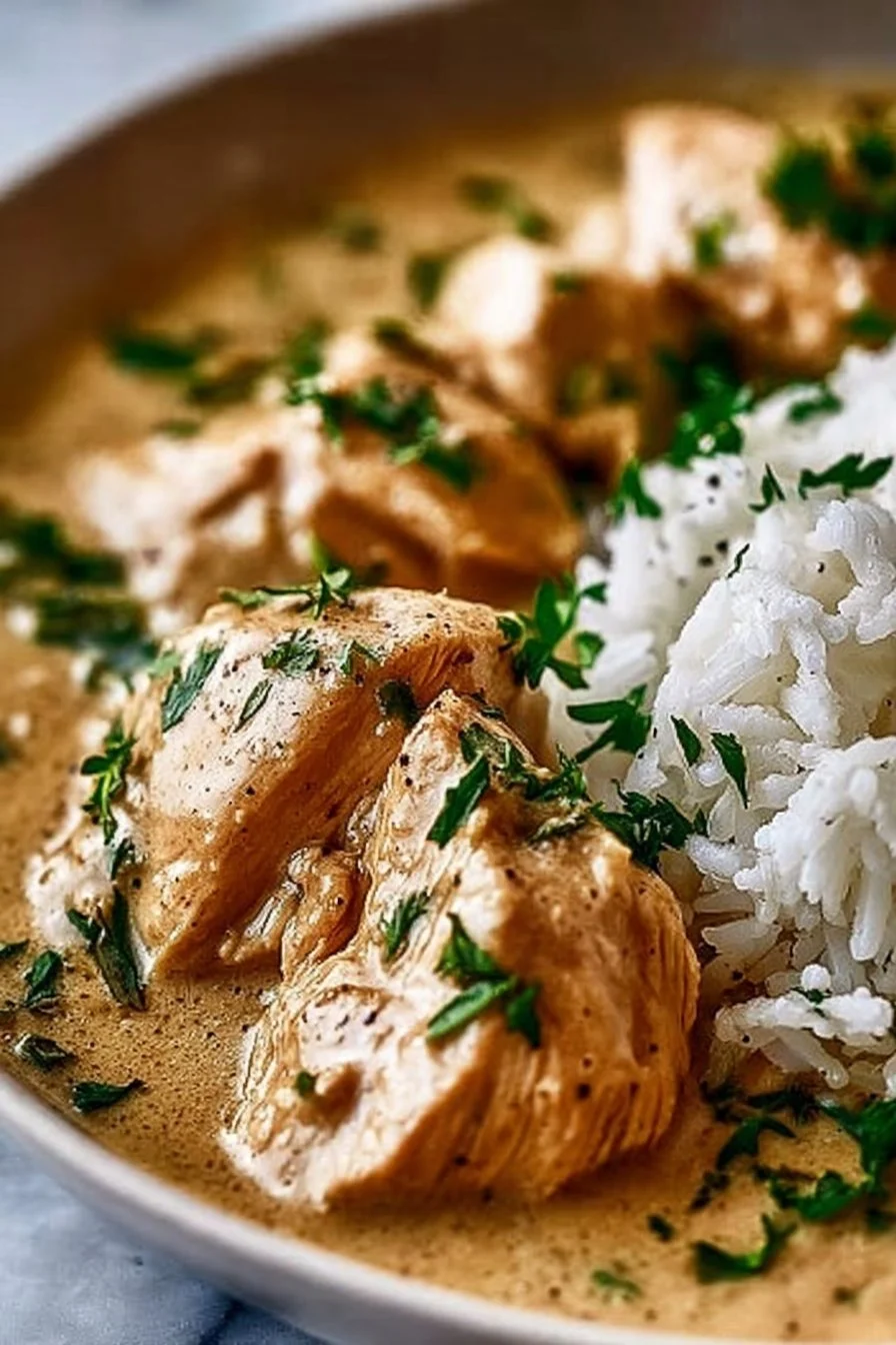 Simple Comforting Crockpot Chicken & Gravy