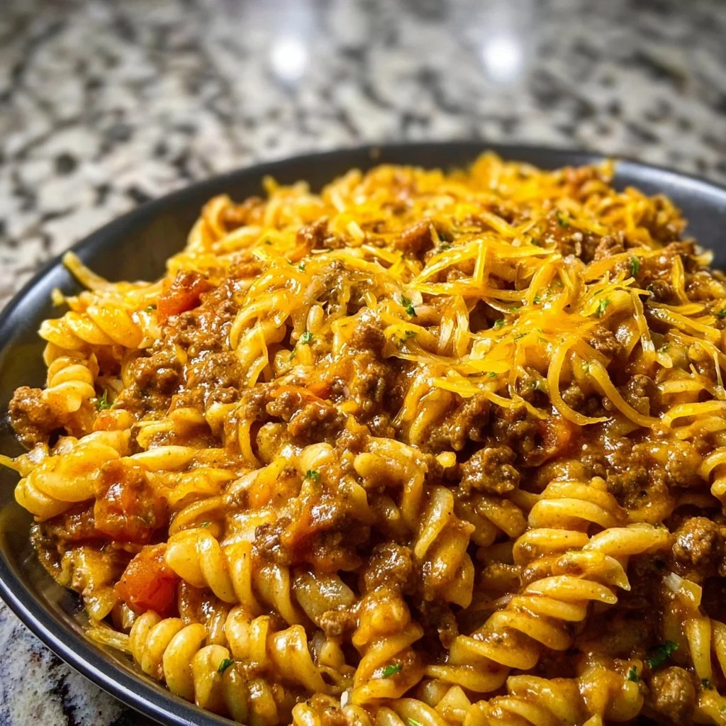 Amazing Cheesy Taco Pasta Recipe