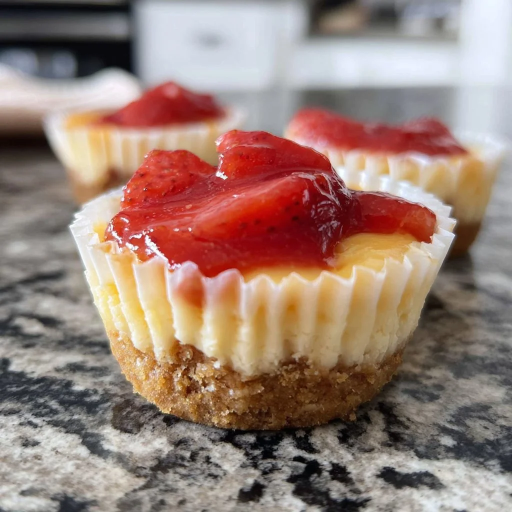 Amazing Mini Strawberry Cheesecakes That Delight the Heart