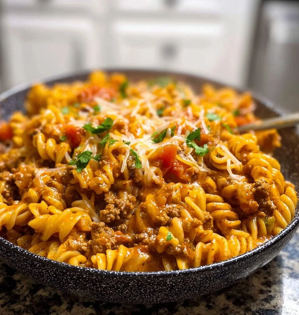 Cheesy Taco Pasta