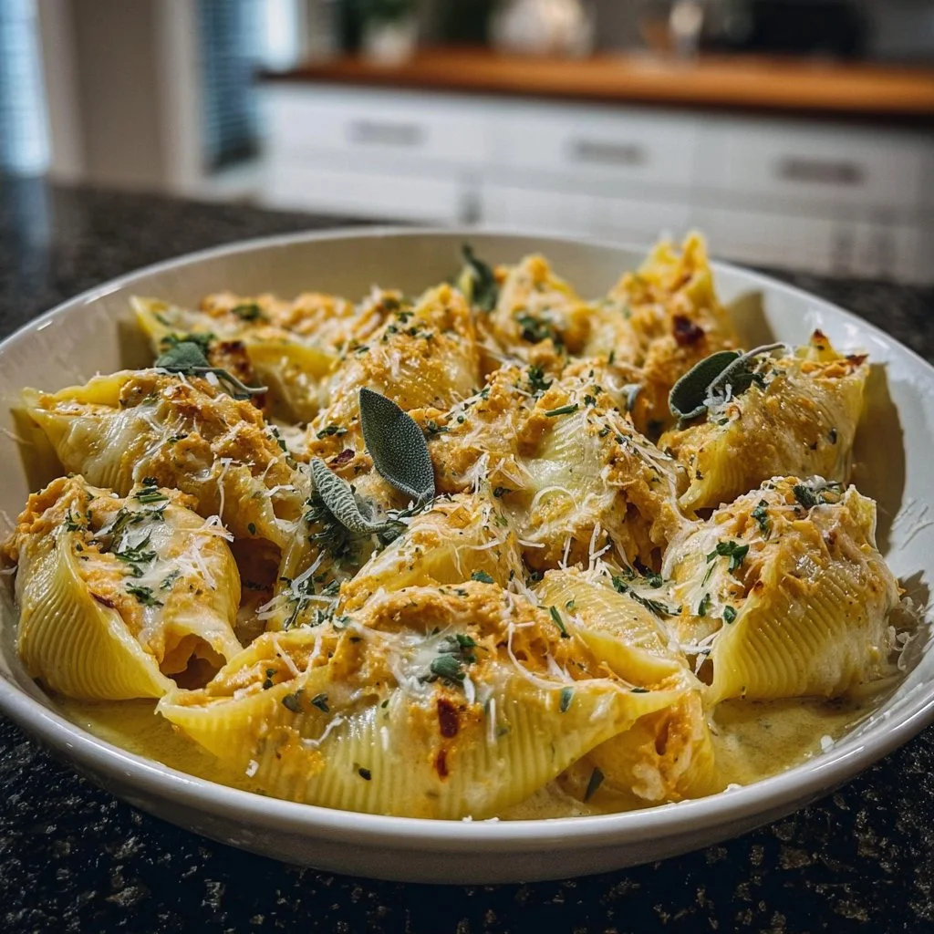 Cozy and Flavorful Pumpkin and Gouda Stuffed Pasta Shells