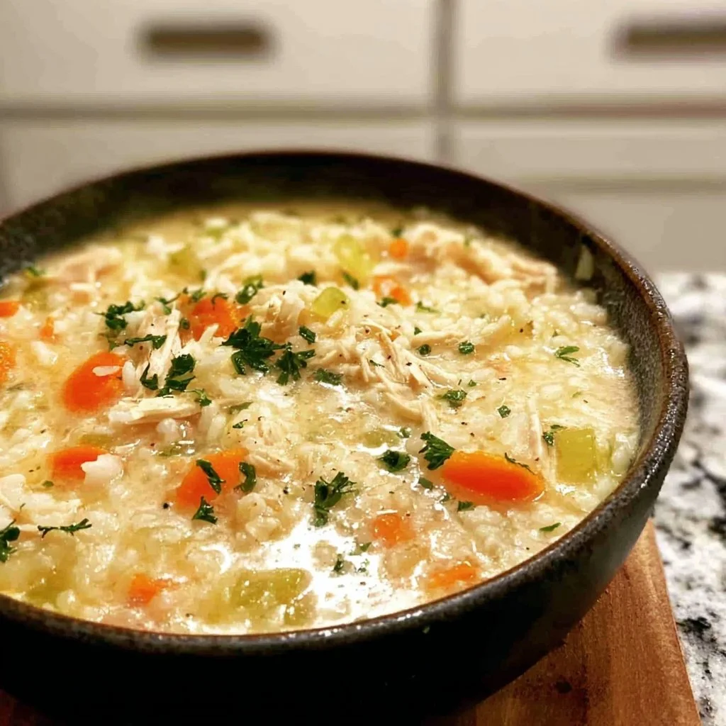 Cozy Creamy Chicken and Rice Soup