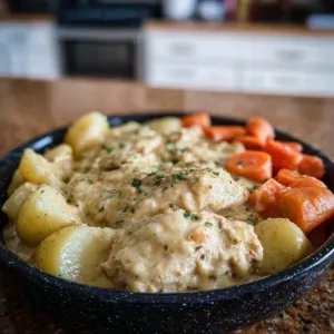 Cozy Creamy Ranch Chicken 2 Cozy creamy ranch chicken served with herbs and side dishes