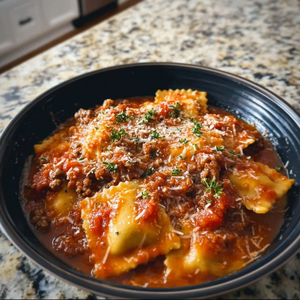 Cozy Crockpot Ravioli Lasagna