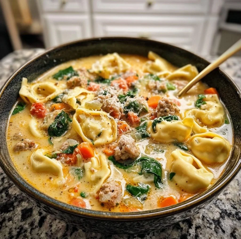 Creamy Sausage Tortellini Soup