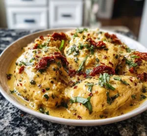 Crockpot Marry Me Chicken 2 Crockpot Marry Me Chicken recipe with creamy sauce and herbs