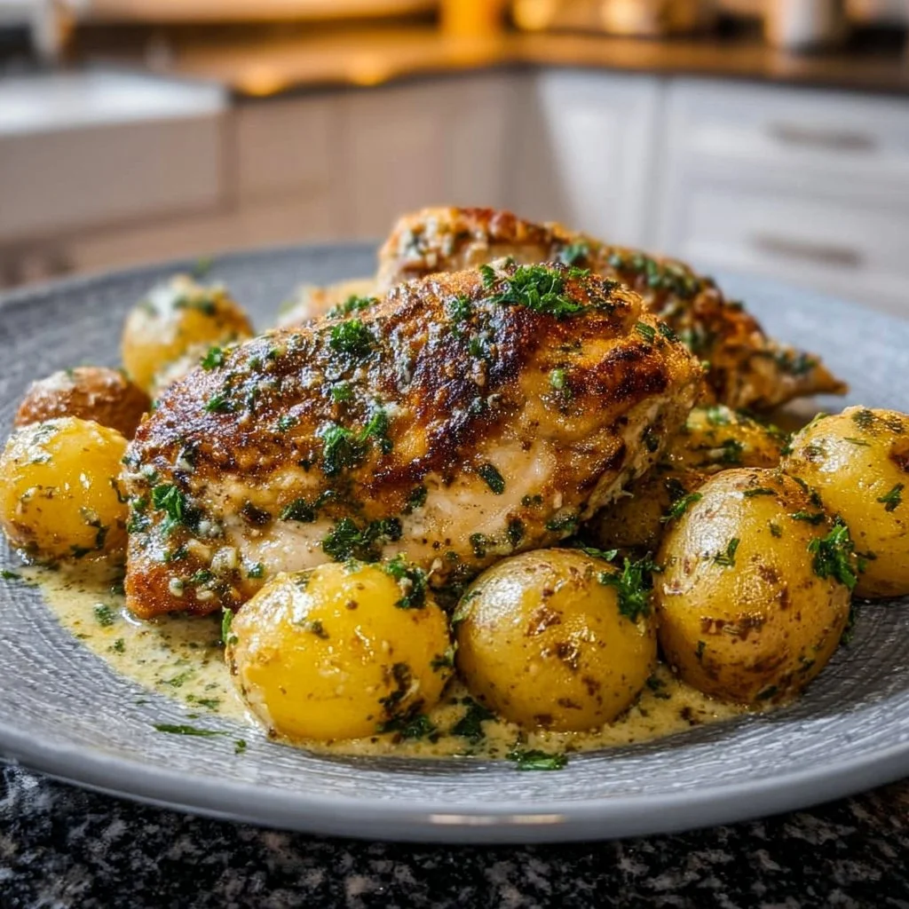 Garlic Parmesan Chicken and Potatoes