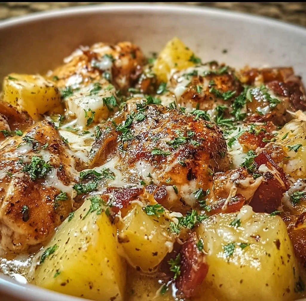 Home Page 12 Incredible Garlic Parmesan Crockpot Chicken & Potatoes!