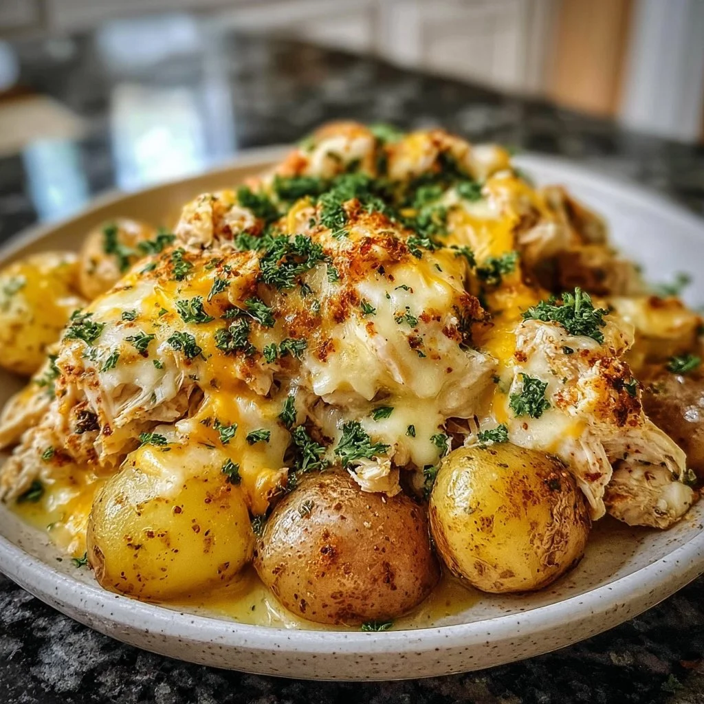 Home Page 3 Slow Cooker Cheesy Ranch Chicken & Potatoes