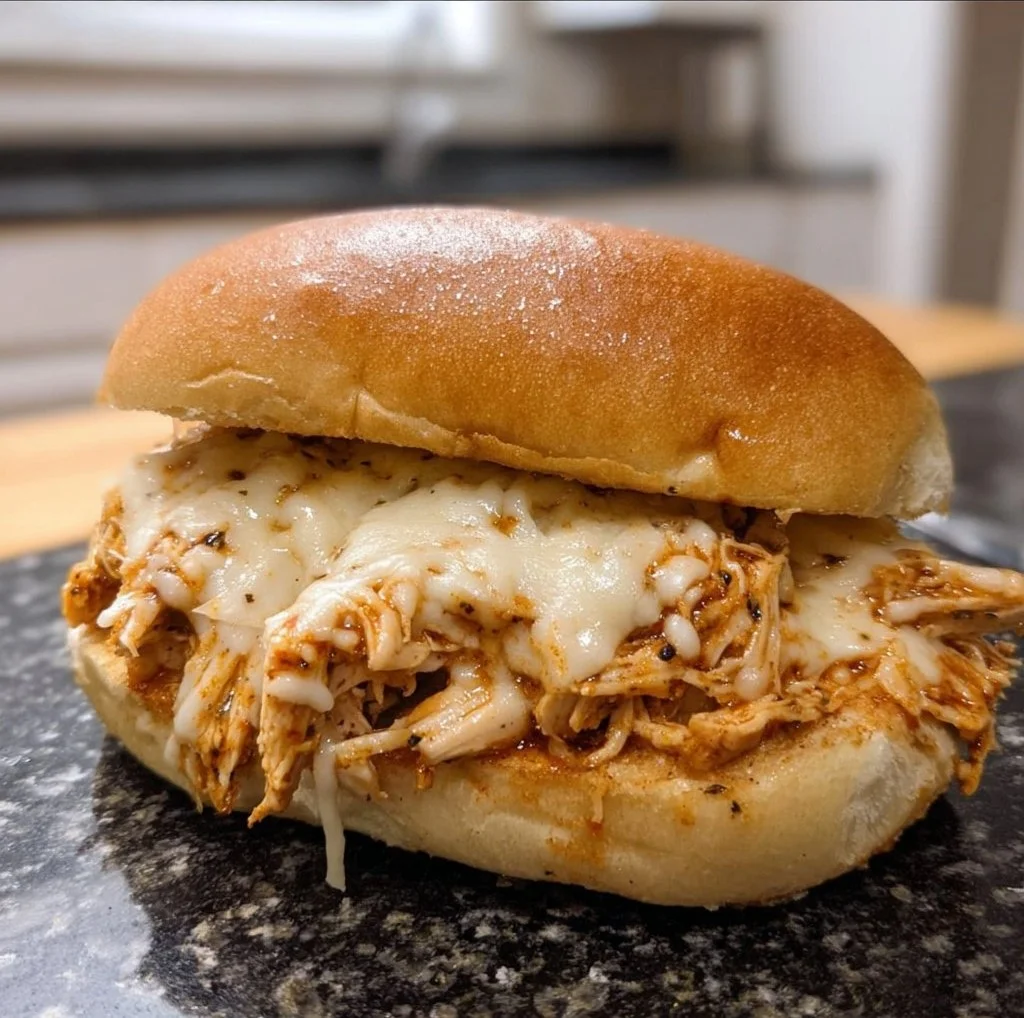 Home Page 1 Slow Cooker Parmesan Garlic Chicken Sandwich