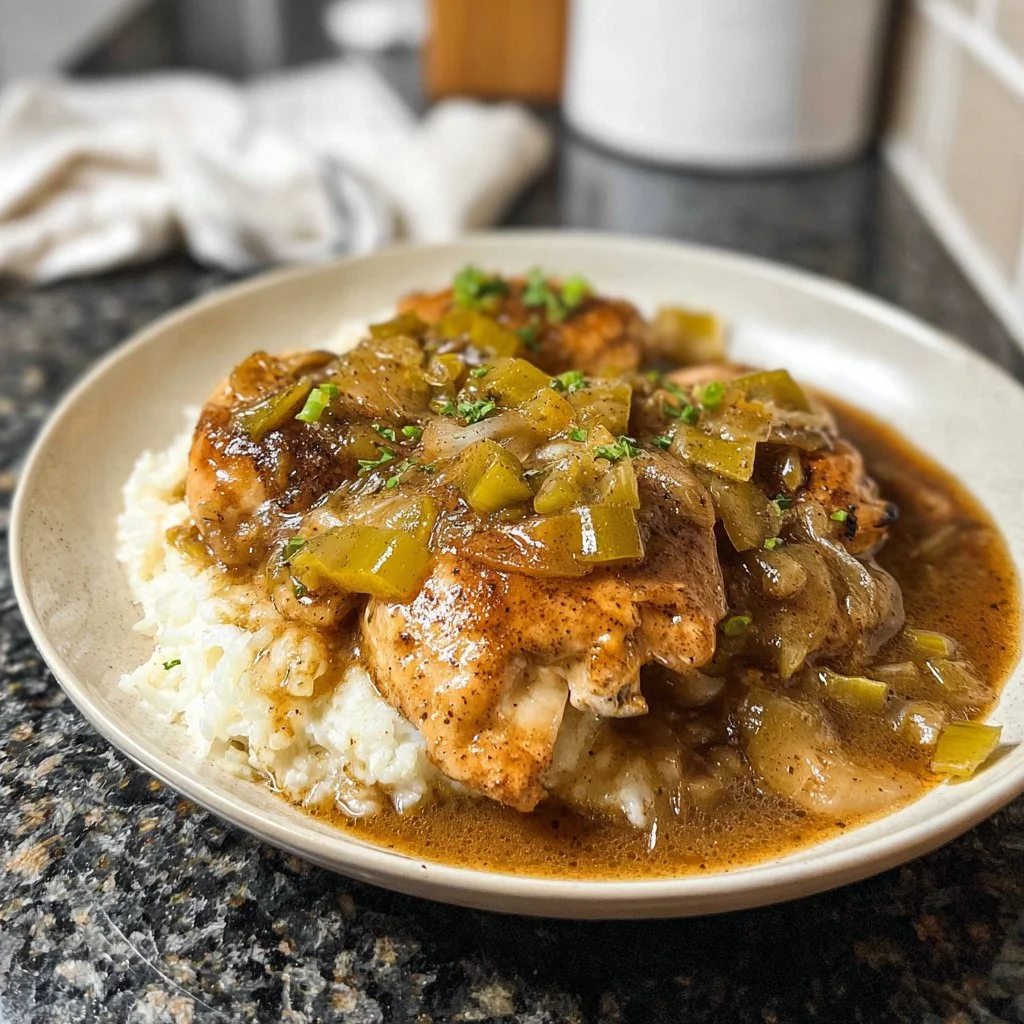Slow Cooker Smothered Chicken
