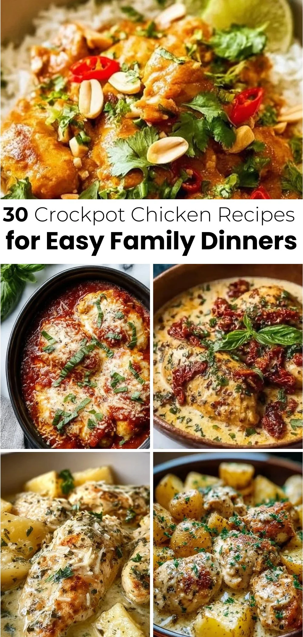 Best 30 Crockpot Chicken Recipes for Easy Family Dinners