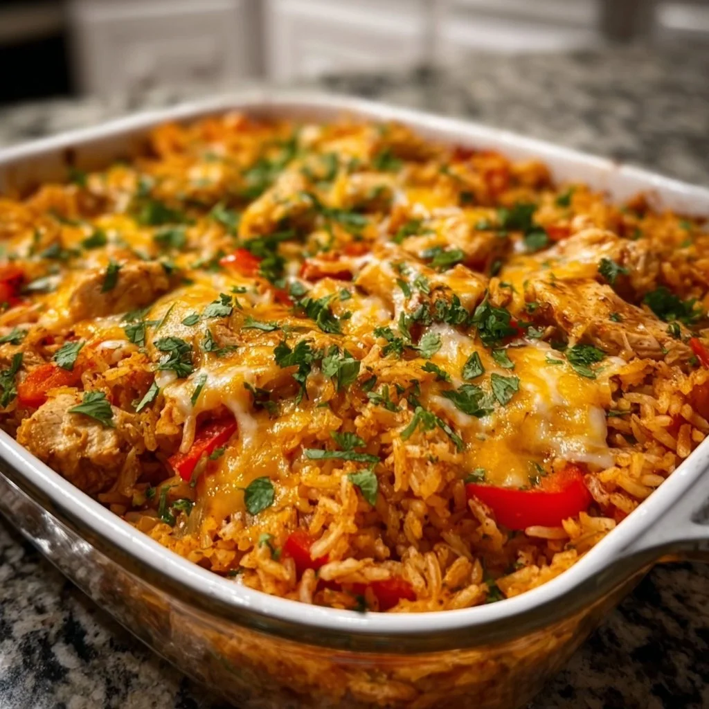 Chicken Fajita Rice Casserole
