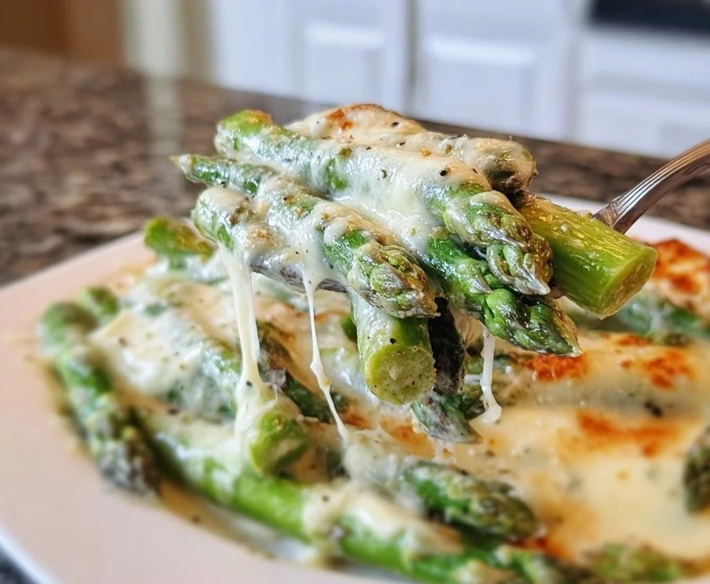Creamy Cheesy Asparagus Bake