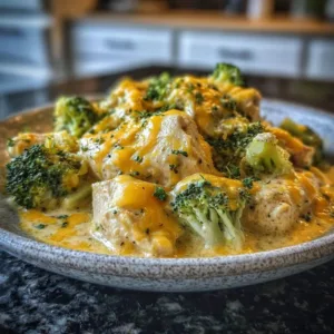 Crockpot Creamy Broccoli Cheddar Chicken 2 Crockpot Creamy Broccoli Cheddar Chicken served in a bowl
