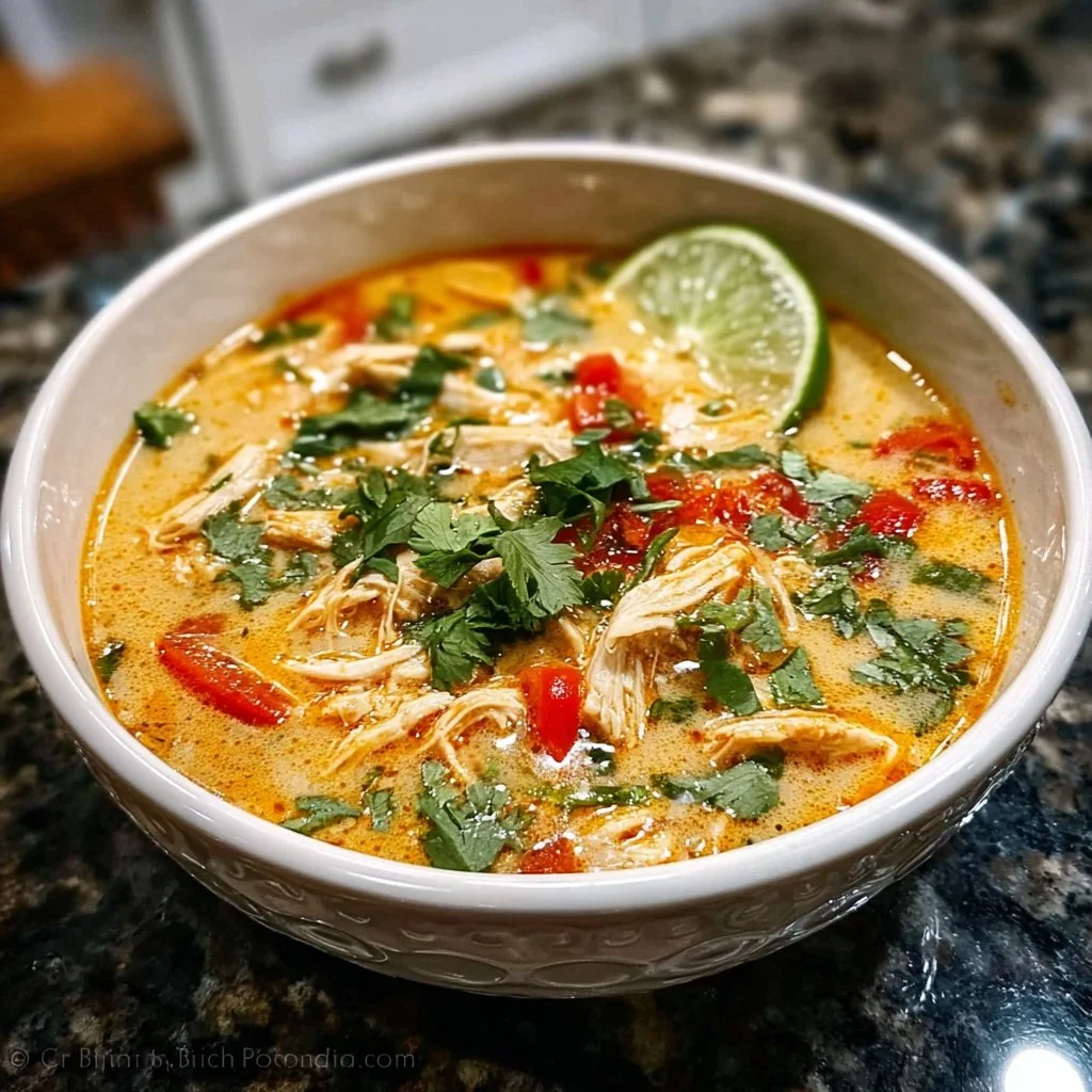 Easy Thai Coconut Chicken Soup