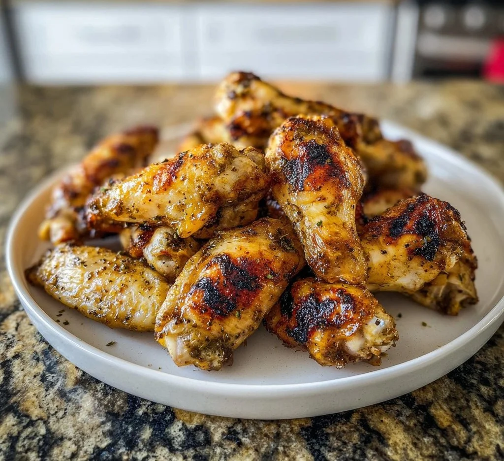 Grilled Lemon Pepper Chicken Wings