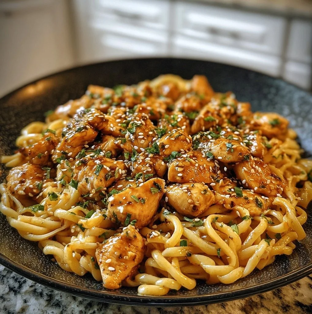 Honey Garlic Chicken Pasta