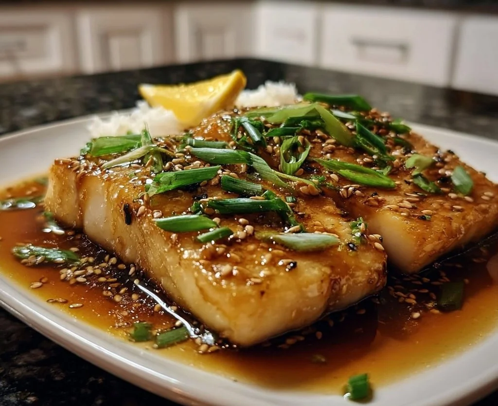 Honey Soy Glazed White Fish