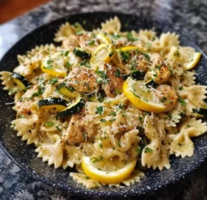 Lemon Chicken Pasta 2 Lemon Chicken Pasta with fresh herbs and zesty lemon sauce