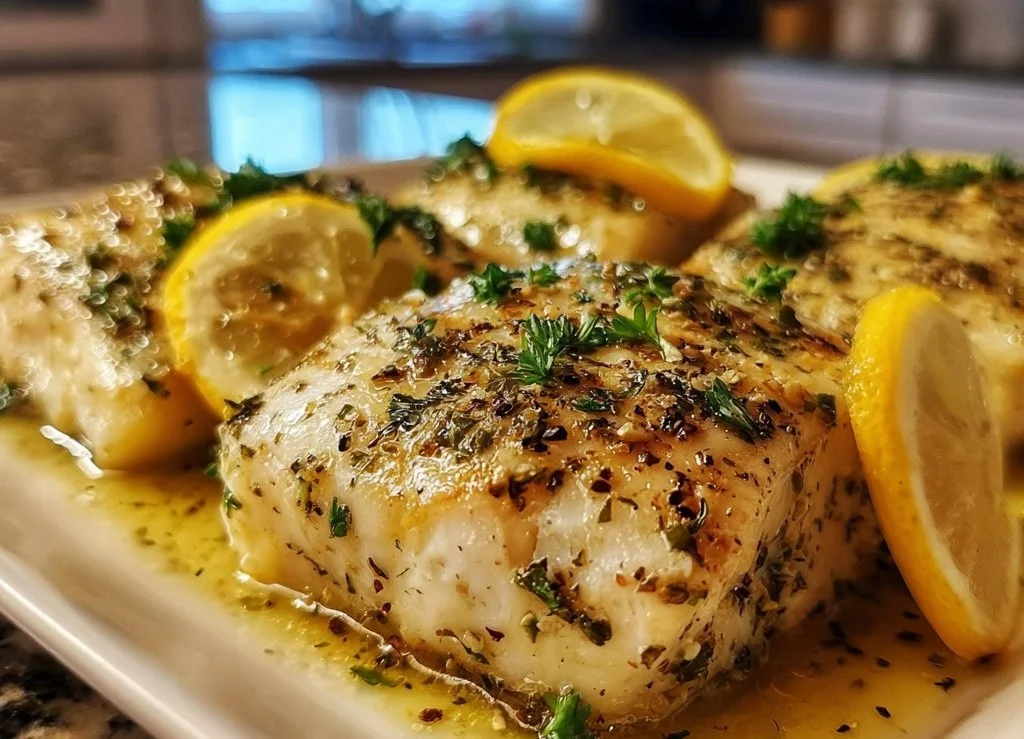 Lemon-Garlic Baked Fish