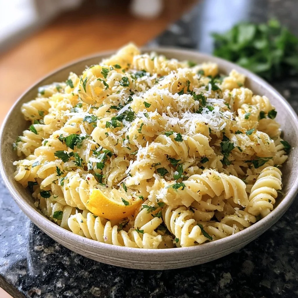 Lemon Parmesan Pasta Salad