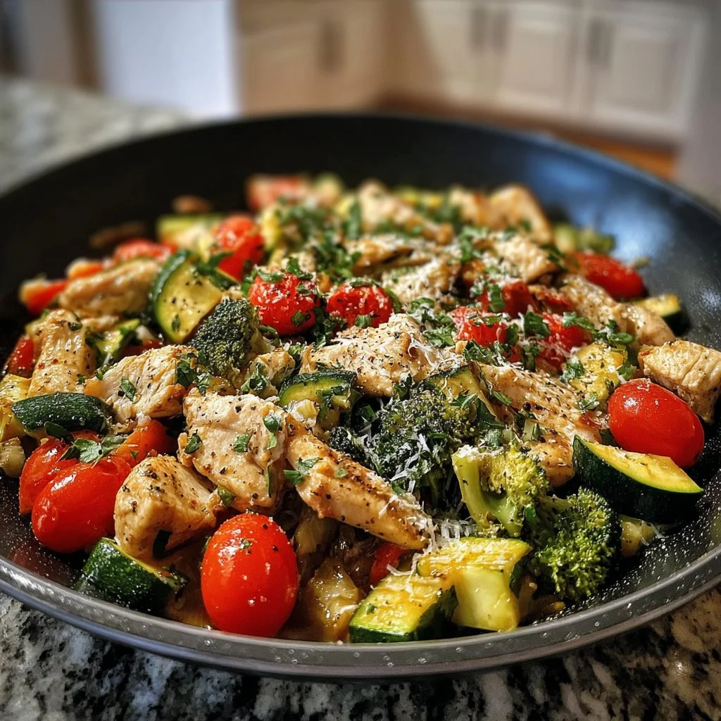 Loaded Chicken and Veggie Skillet