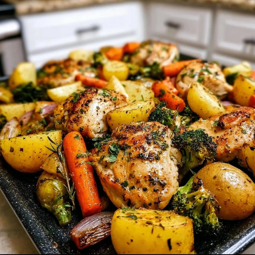Sheet Pan Lemon Herb Chicken and Vegetables