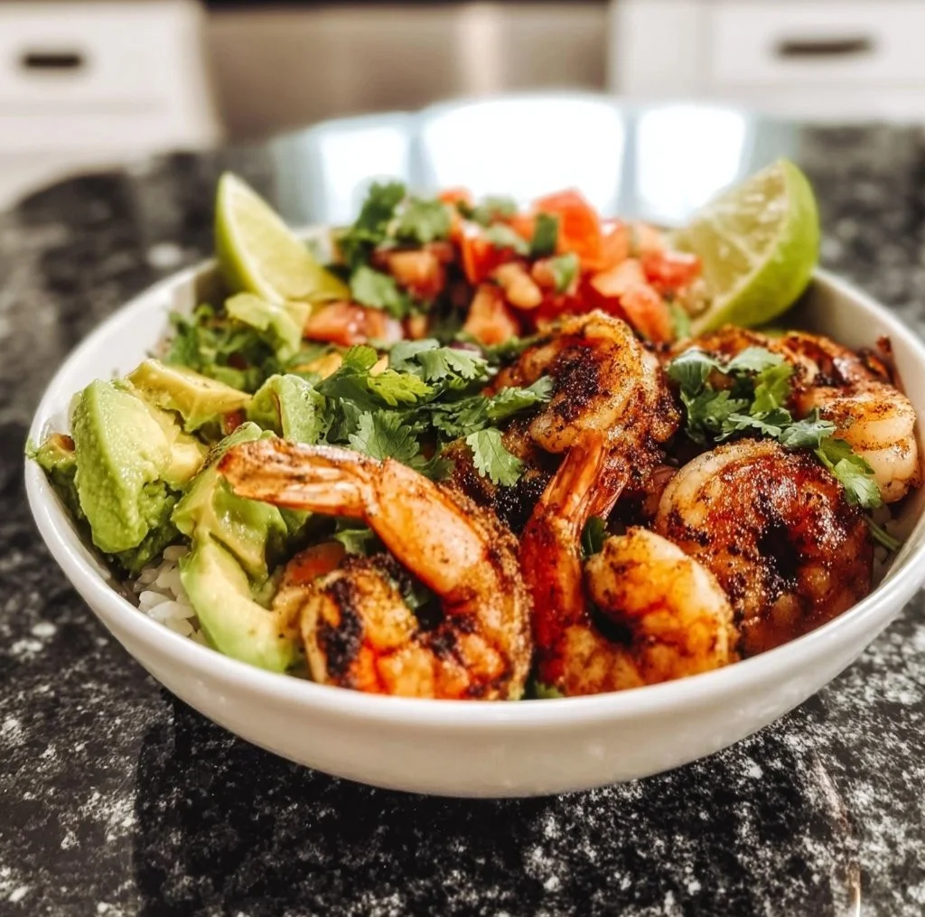 Spiced Shrimp Bowl with Fresh Toppings