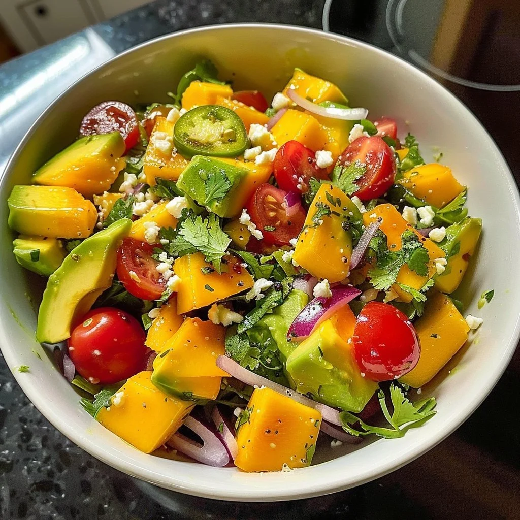 Avocado Mango Salad with Zesty Lime