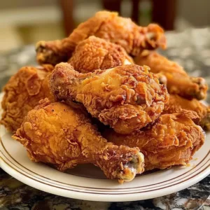 Juicy and crispy fried chicken served with dipping sauce and sides