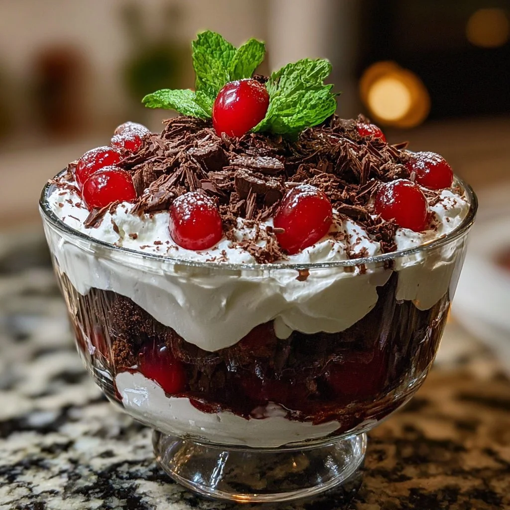 Black Forest Brownie Trifle