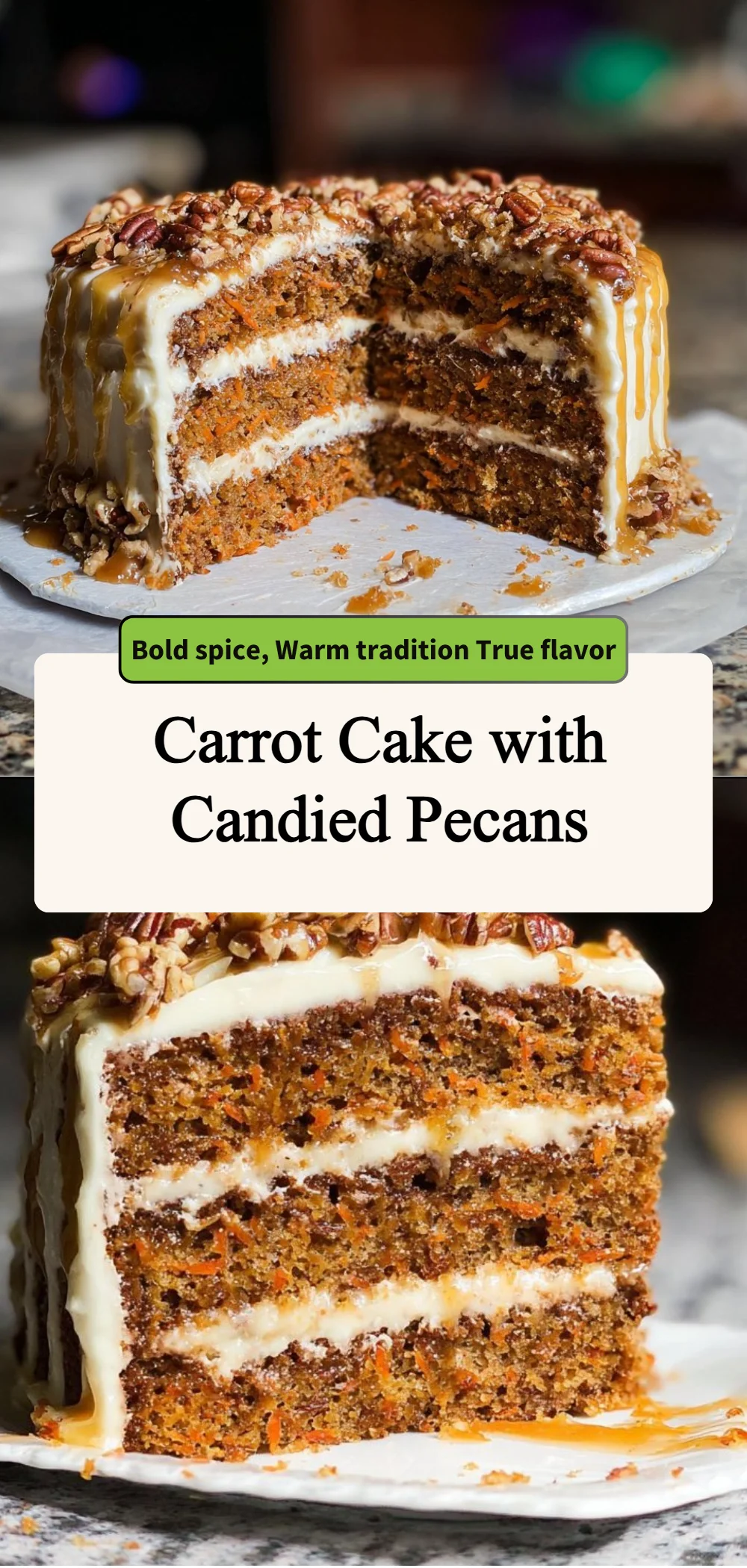 carrot cake with candied pecans 2026 04 15 171408
