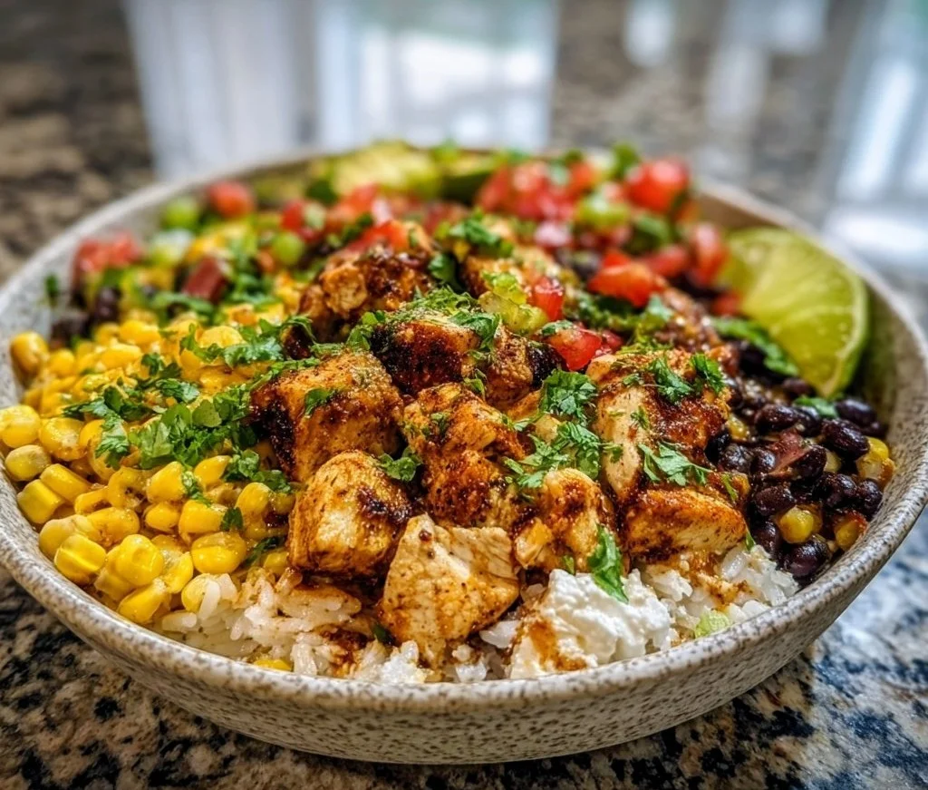 Chipotle Lime Chicken Burrito Bowls