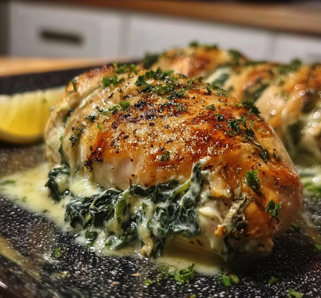 Creamy Spinach Stuffed Chicken