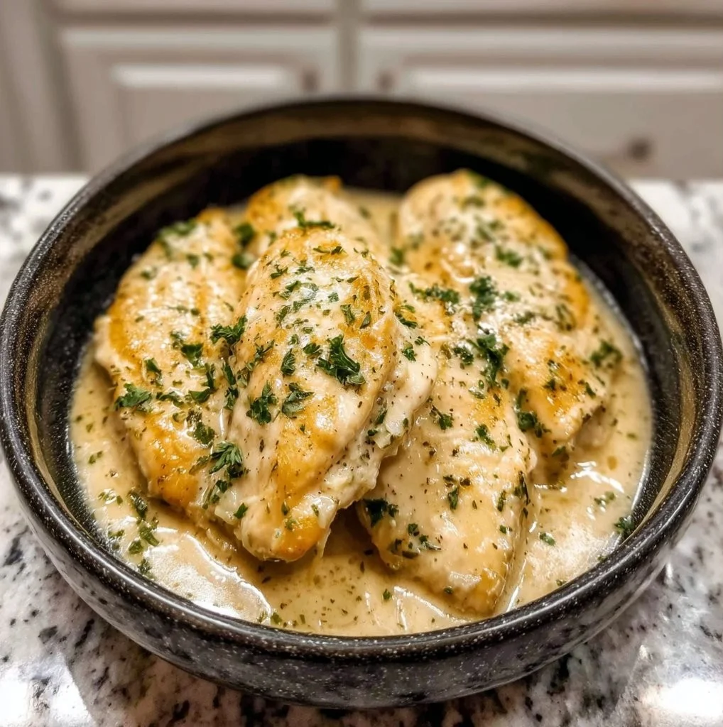 Crockpot Creamy Garlic Parmesan Chicken