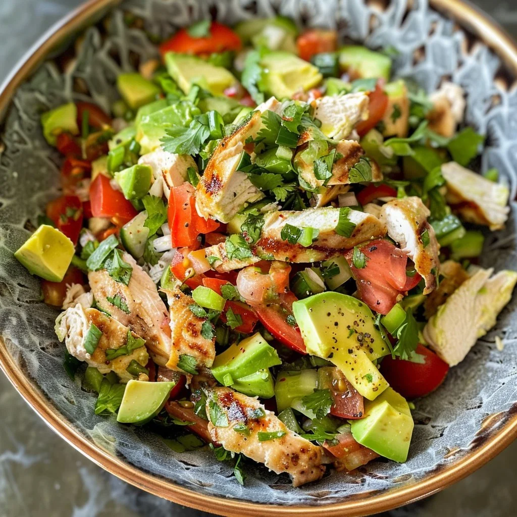 Healthy Avocado Chicken Salad