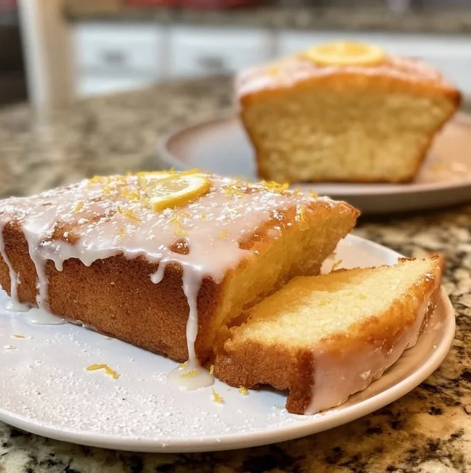 Iced Lemon Pound Cake