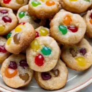 Colorful Jelly Bean Sugar Cookies on a plate, perfect for Easter celebrations.