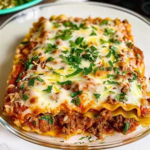 Delicious Keto Lasagna with low-carb ingredients on a plate