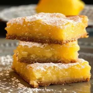 Delicious lemon brownies with a zesty lemon glaze