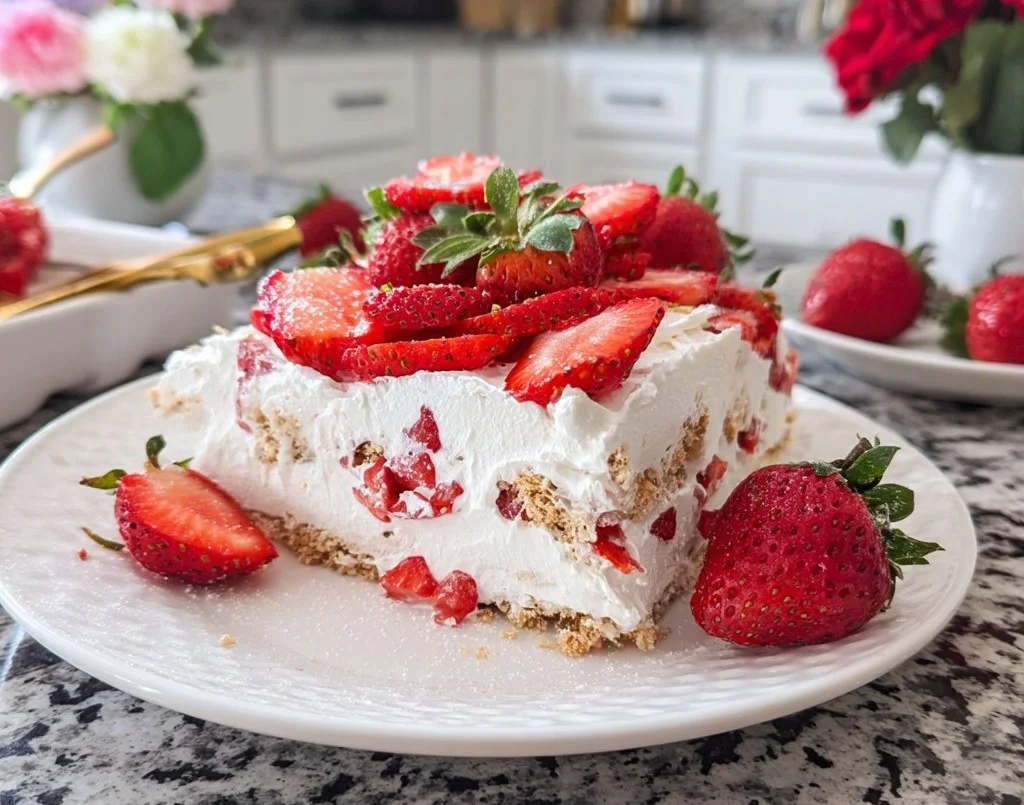 No-Bake Strawberry Icebox Cake