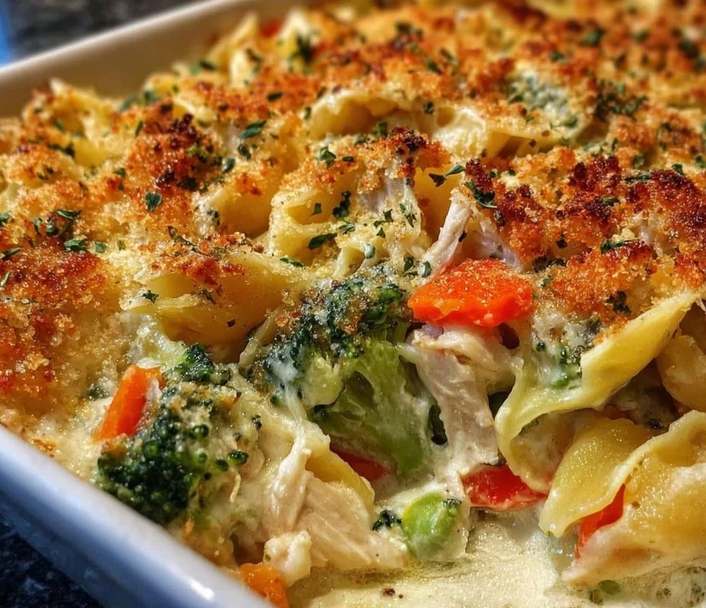 Savory Creamy Baked Chicken Casserole