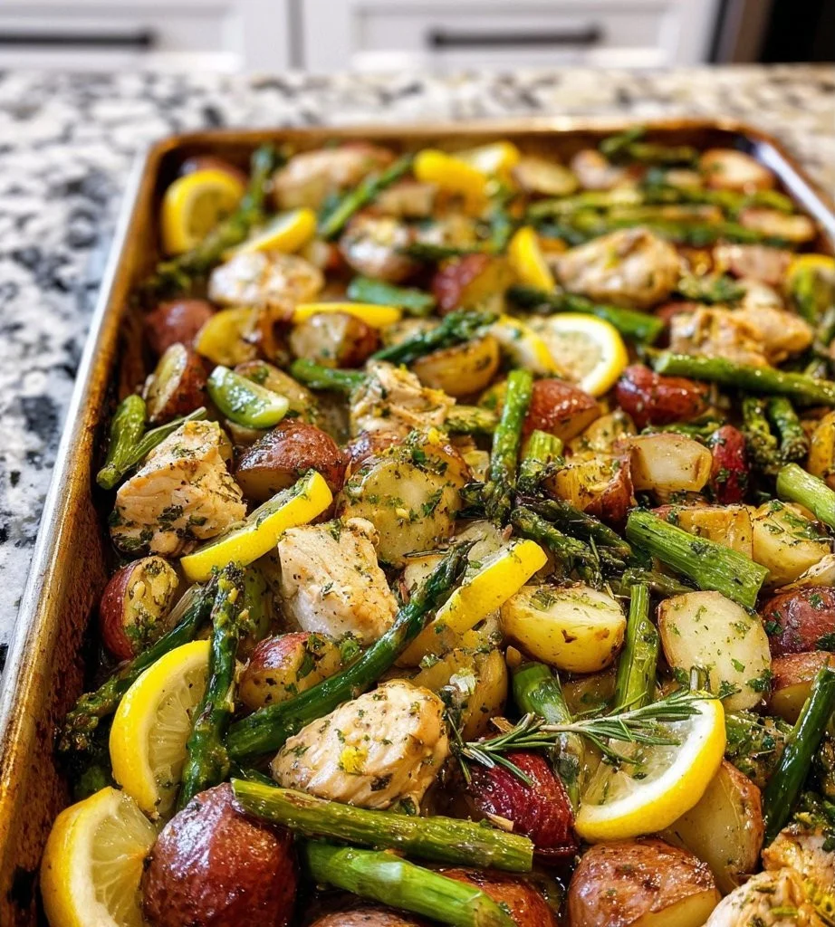 Sheet Pan Lemon Chicken