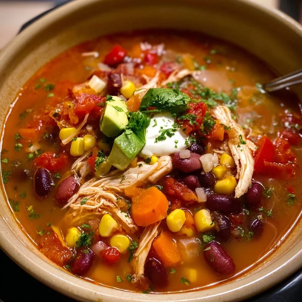 Slow Cooker Mexican Chicken Soup