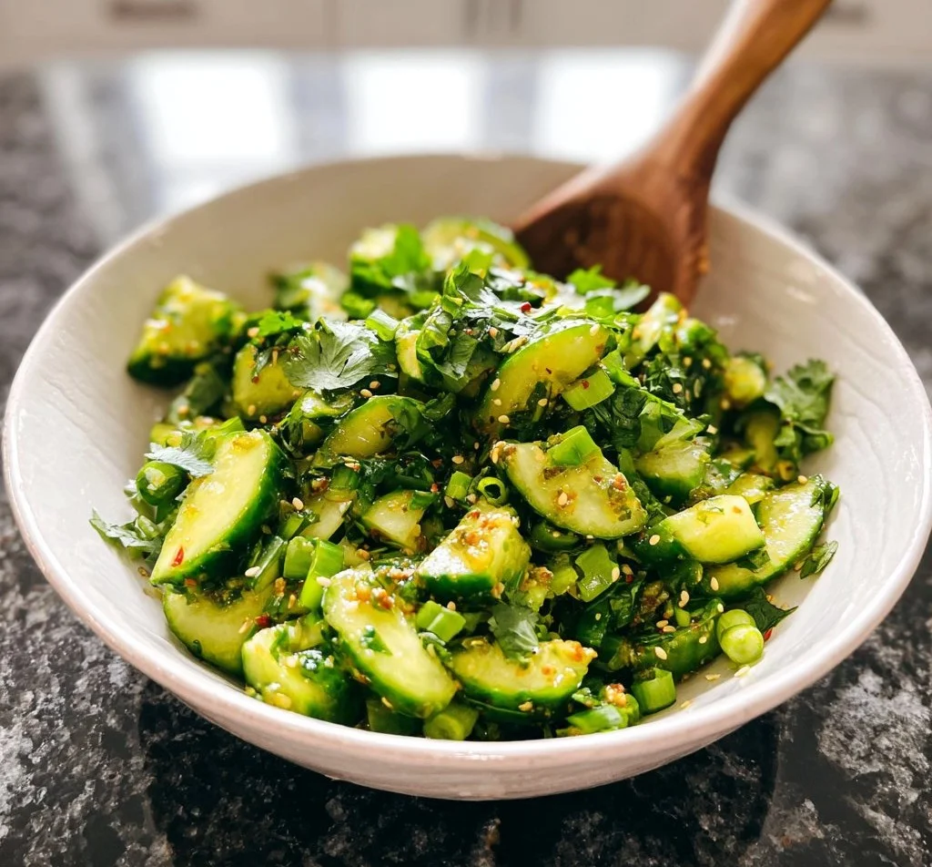 Smashed Cucumber Salad