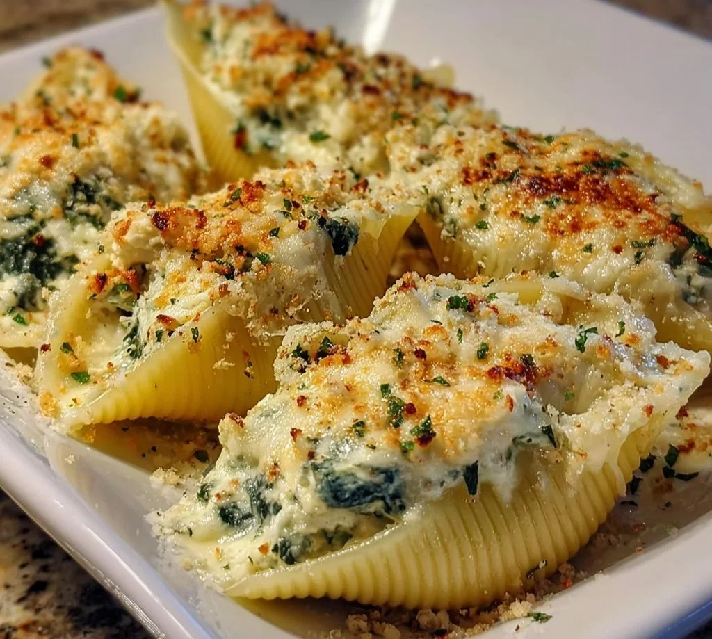 Spinach Ricotta Stuffed Shells