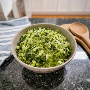 Vibrant TikTok Green Goddess Salad with fresh greens and dressing